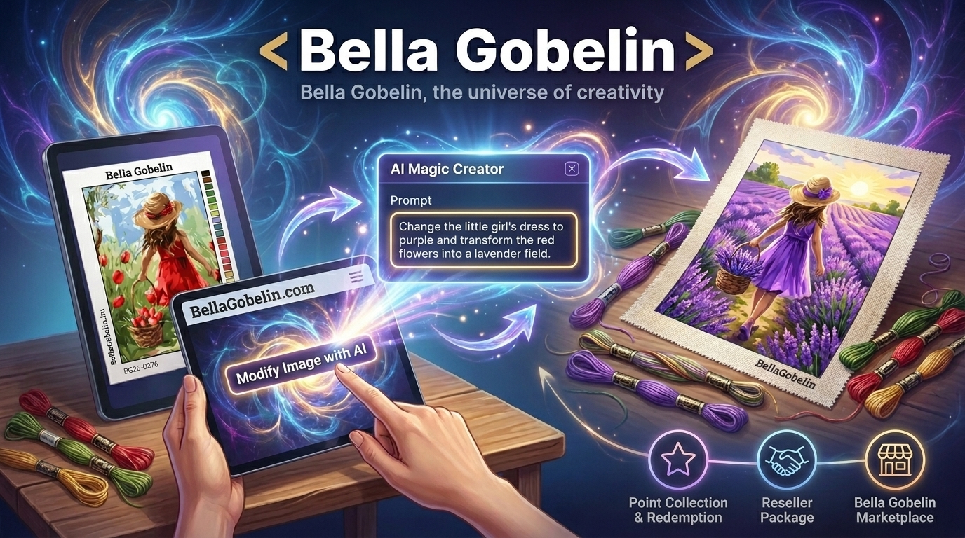Creator de cataloage AI Magic – Bella Gobelin