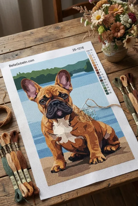 Portret de Bulldog Francez – 25-1016
