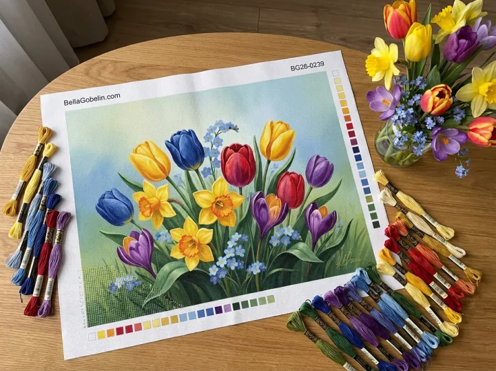 Buchet de flori de primăvară