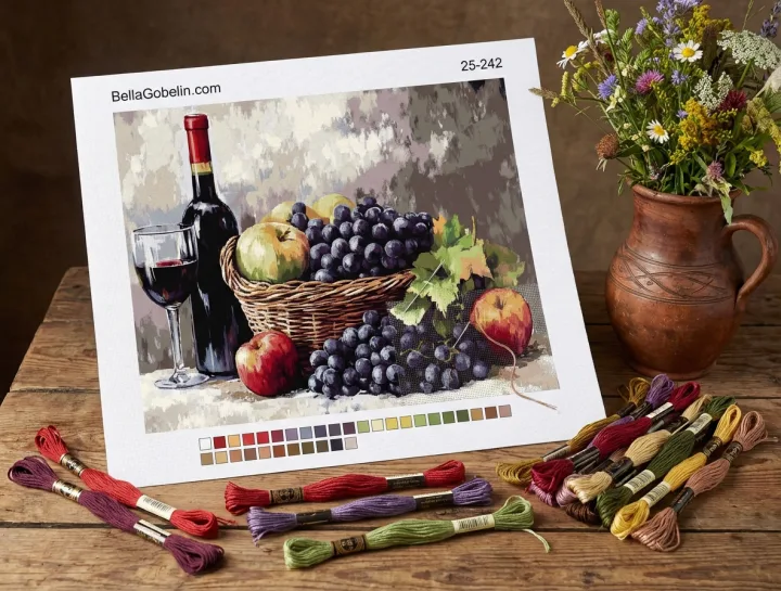 Vin și coș cu fructe – 25-242