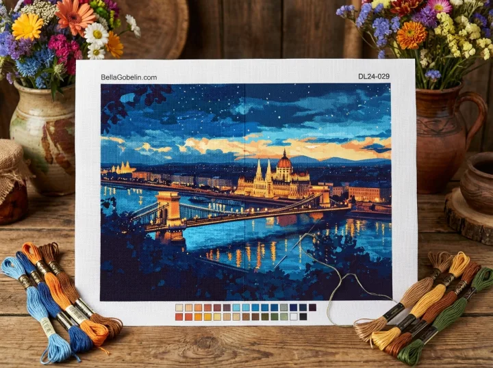Budapesta noaptea - Podul cu Lanț