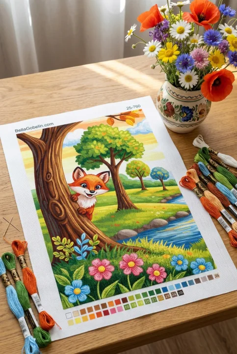 Maimuță mică pentru broderie gobelin