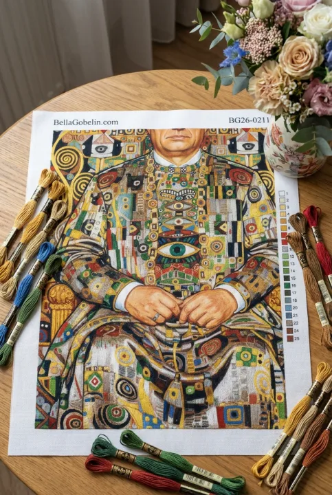 Portret în stilul lui Gustav Klimt – BG26-0211