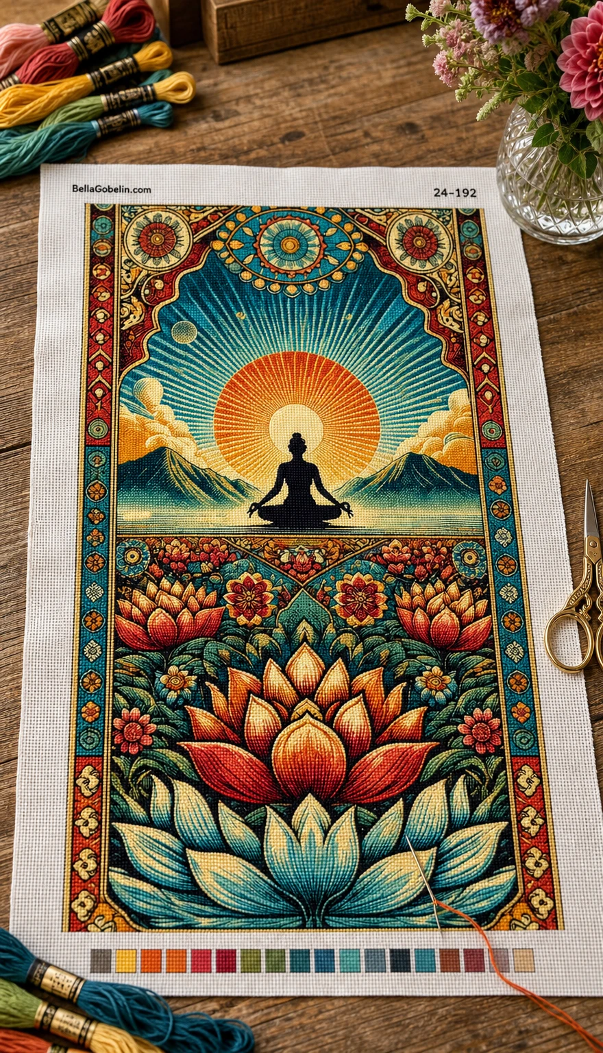 Ilustrație: Meditație mandală