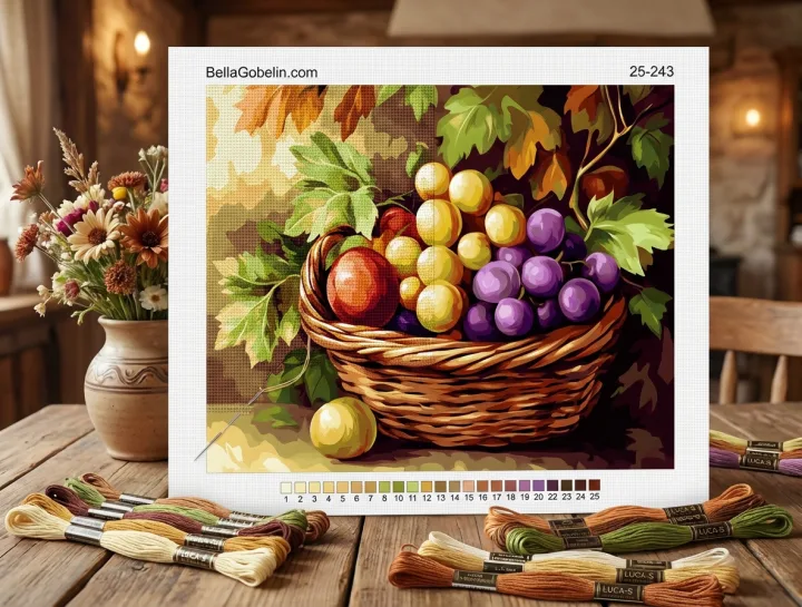 Coș cu fructe natură moartă – 25-243