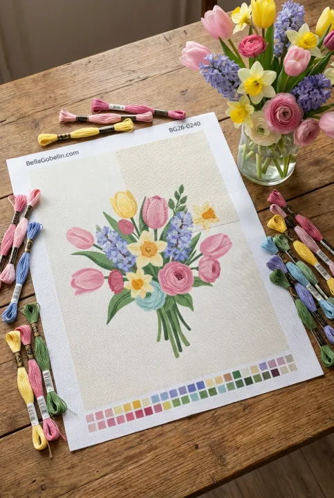 Buchet de flori în spiritul primăverii