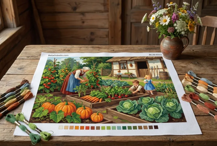 Grădină rurală cu legume