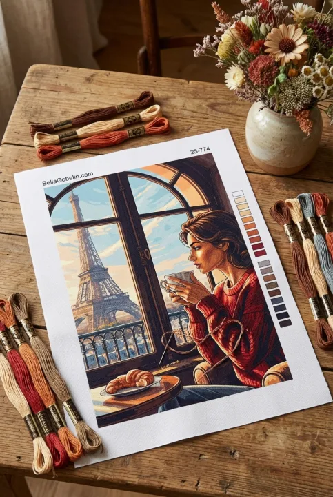 Portret cu cafea la Turnul Eiffel
