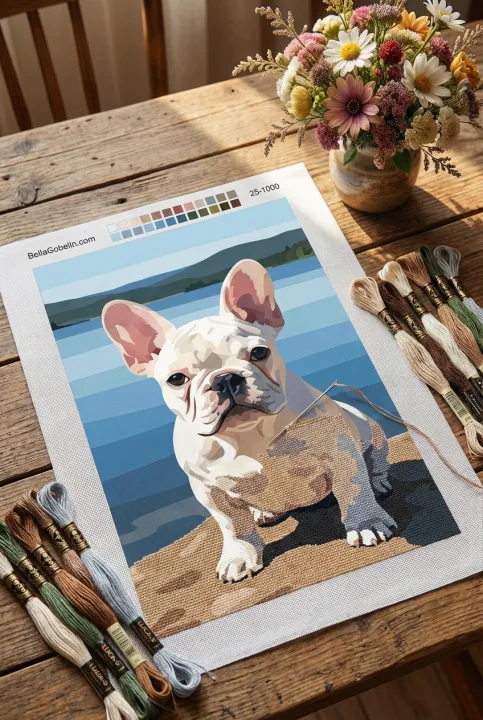 Portret de Bulldog Francez – 25-1000