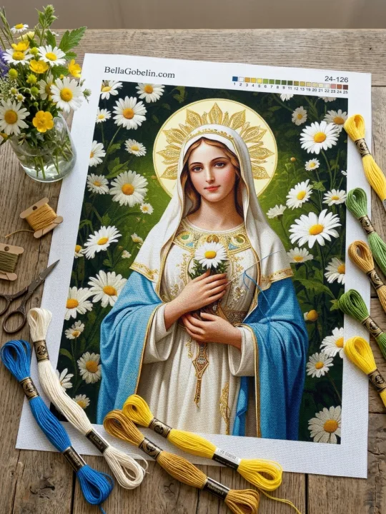 Maria cu flori