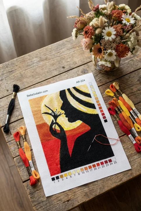 Portret de doamnă în stil african