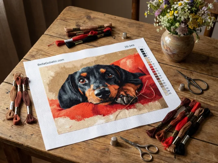 Portret de câine Dachshund, cățel Dachshund – 25-349