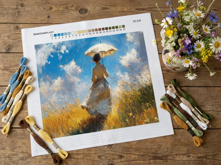 Monet, variații cu doamna cu umbrelă – 25-335