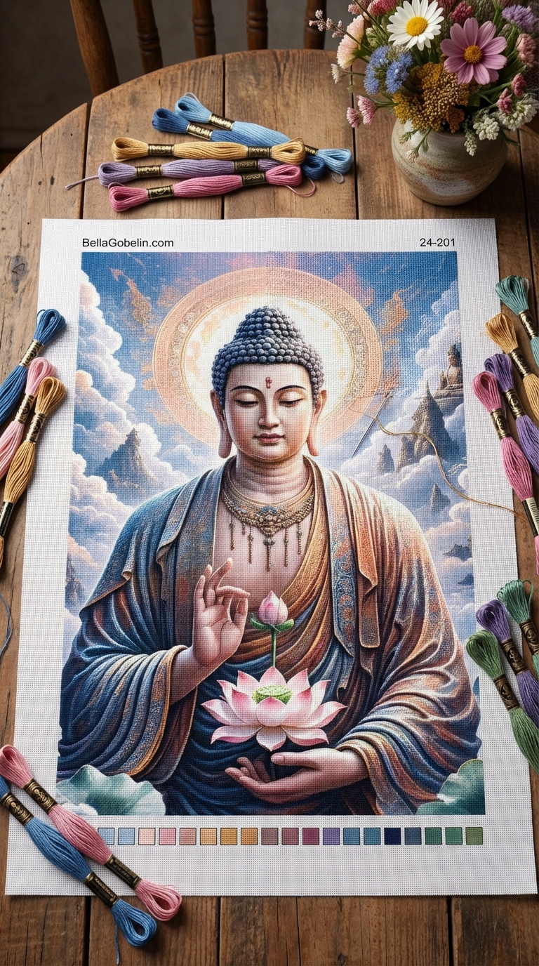 Buddha cu lotus
