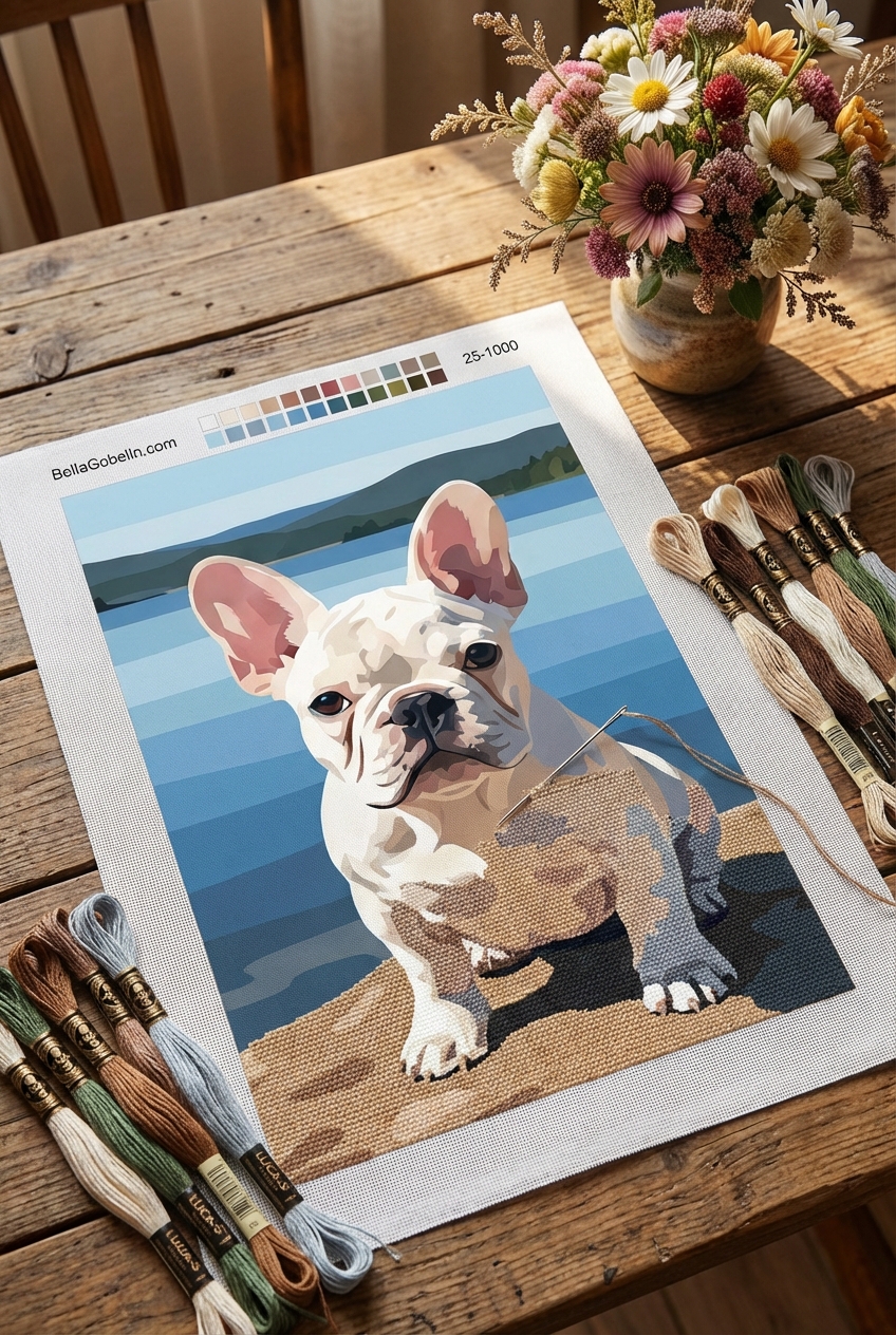 Portret de Bulldog Francez – 25-1000
