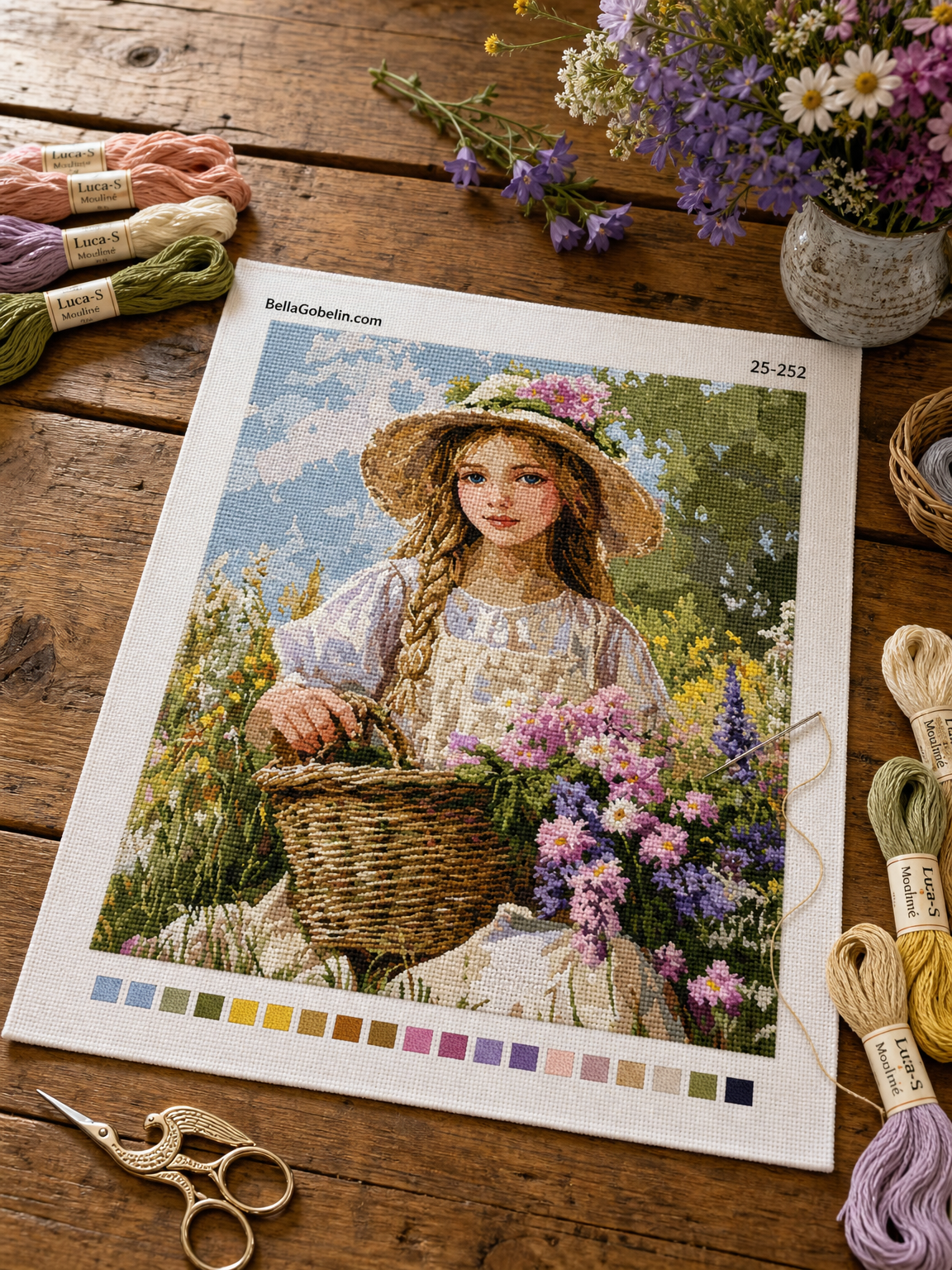 Fetița care culege flori – 25-252