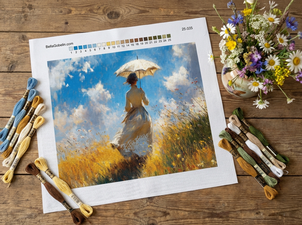 Monet, variații cu doamna cu umbrelă – 25-335