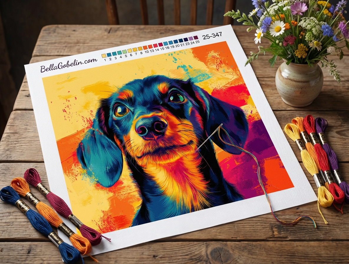 Câinele dachshund Tatăl Tacsi