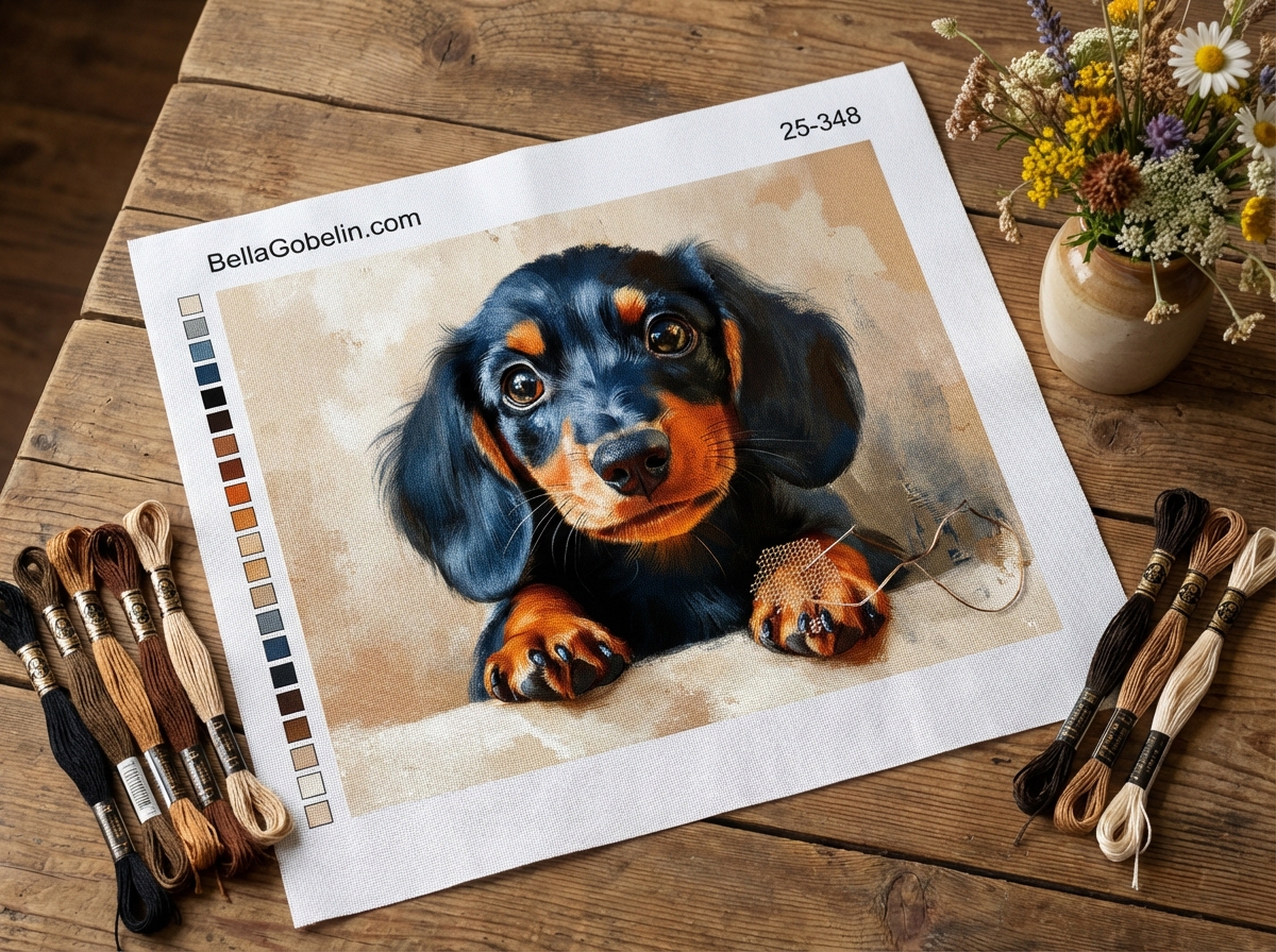 Portret de câine Dachshund, cățel Dachshund – 25-348