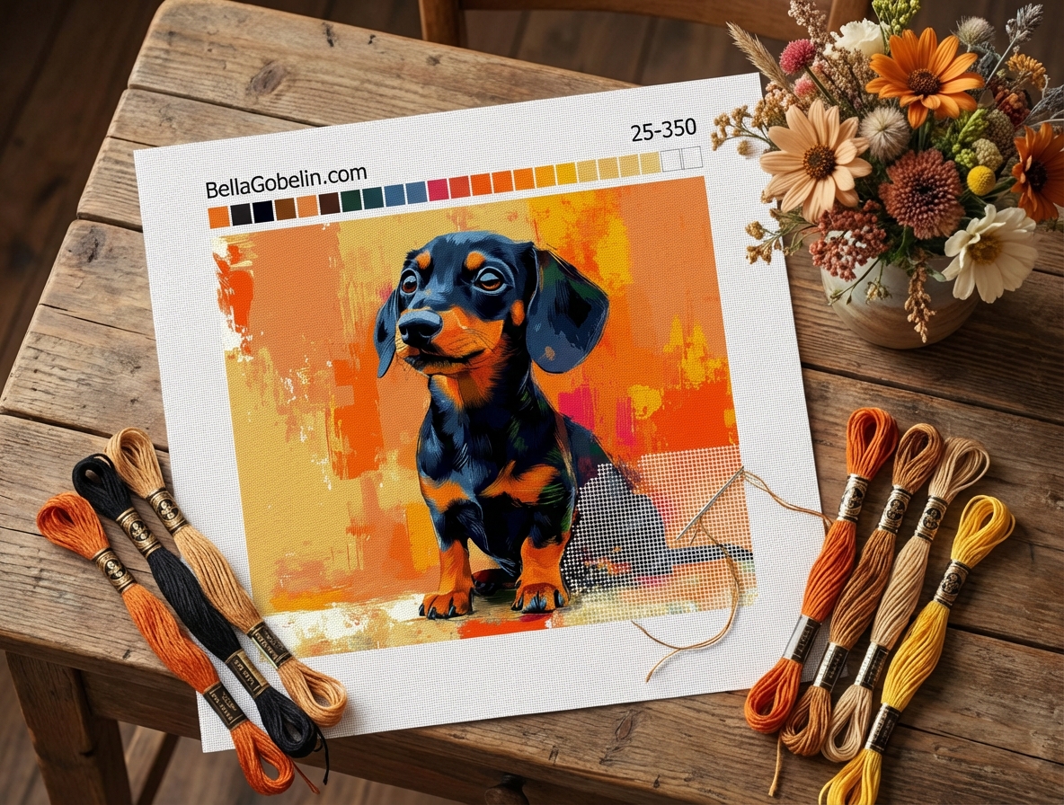 Portret de câine Dachshund, cățel Dachshund – 25-350