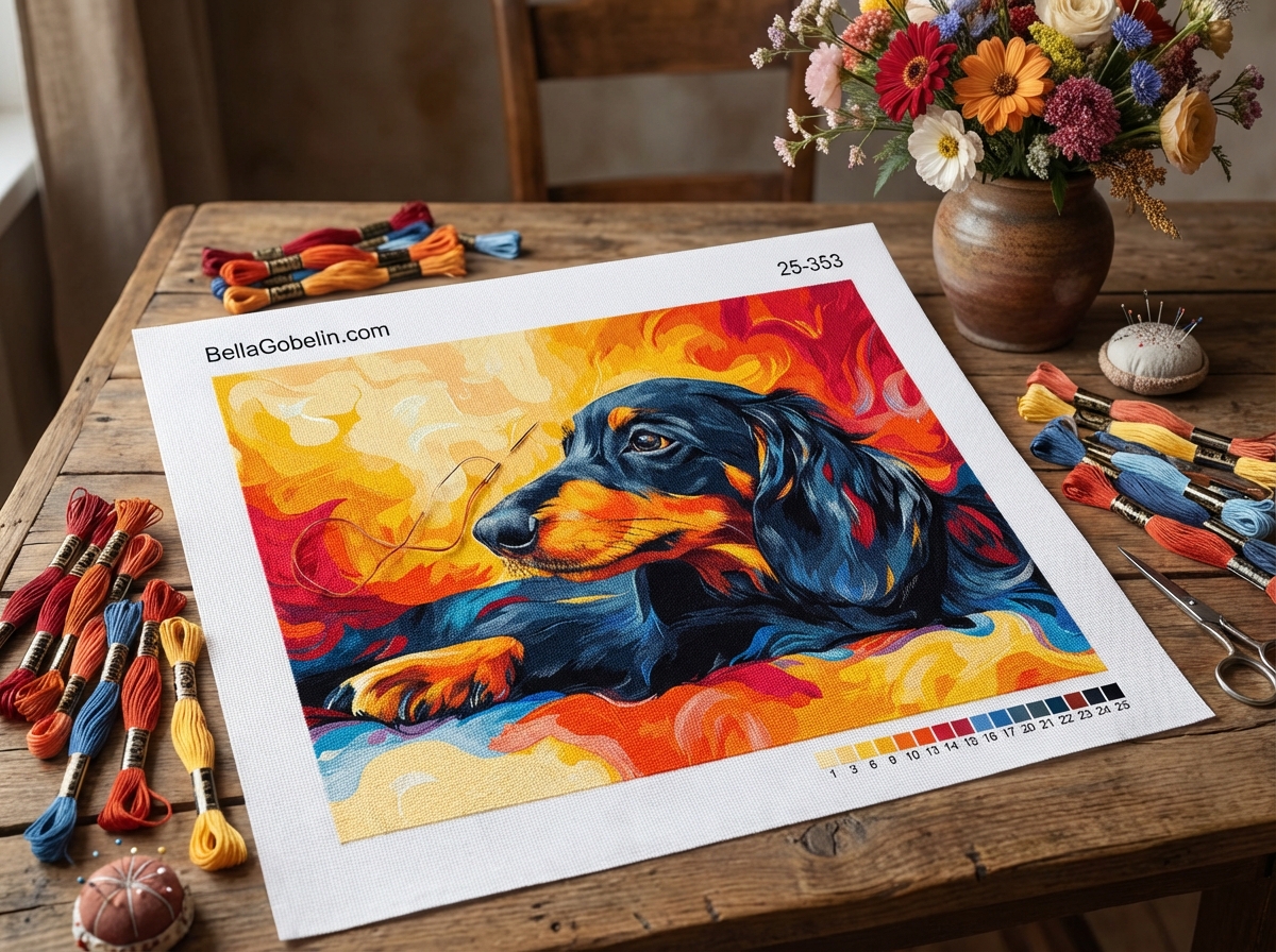 Portret de câine Dachshund, cățel Dachshund – 25-353