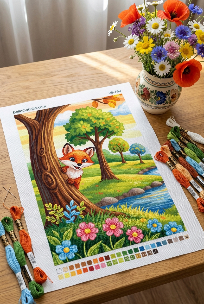 Maimuță mică pentru broderie gobelin