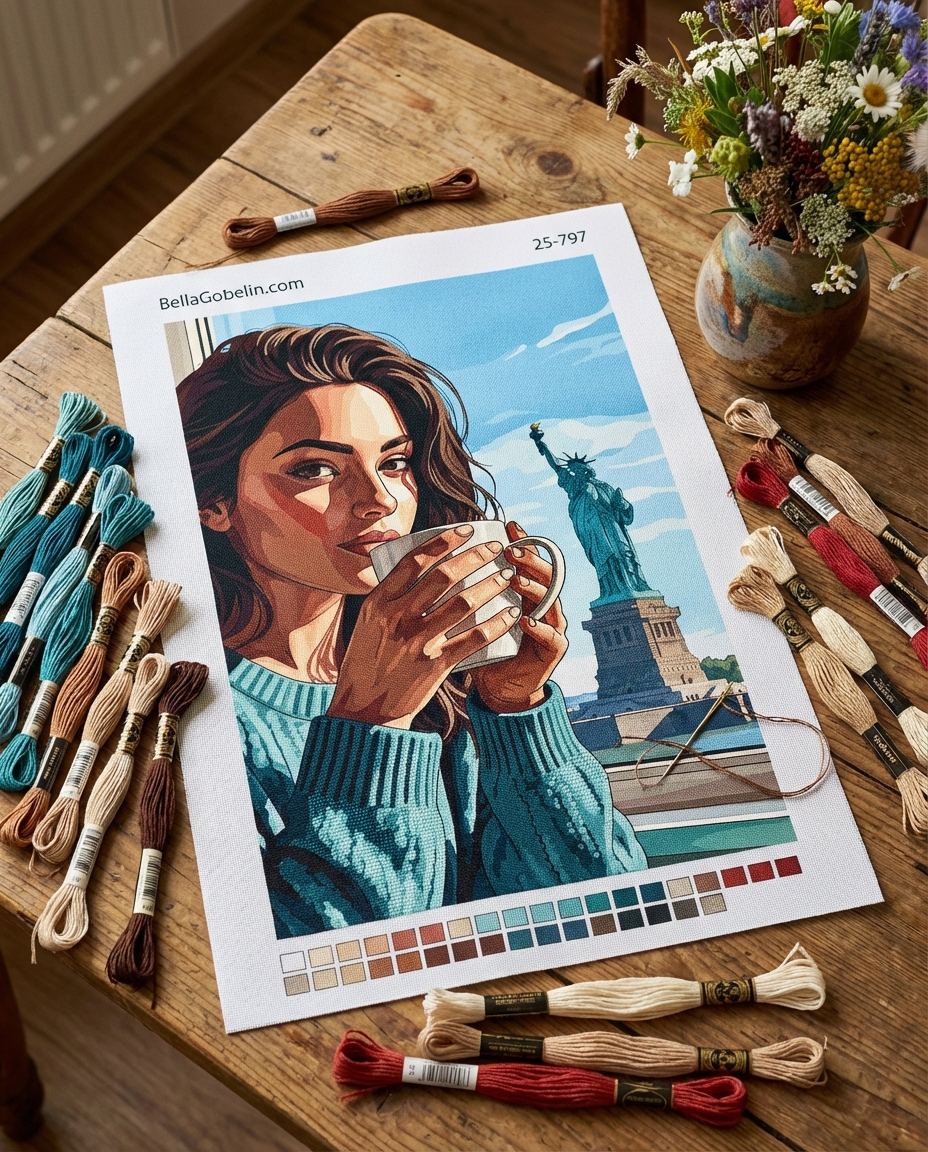 Portret de cafea la Fântâna Libertății