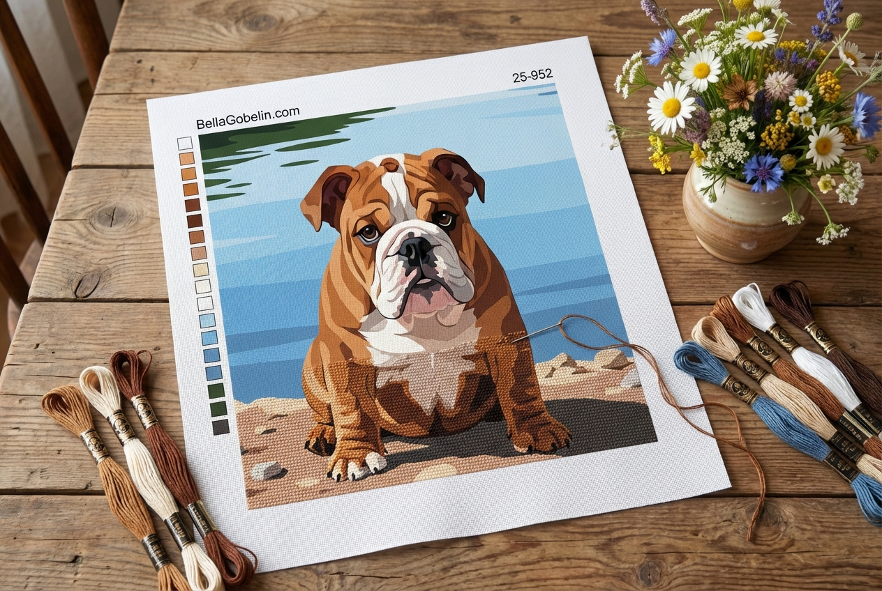 Bulldog englez la lac – 25-952