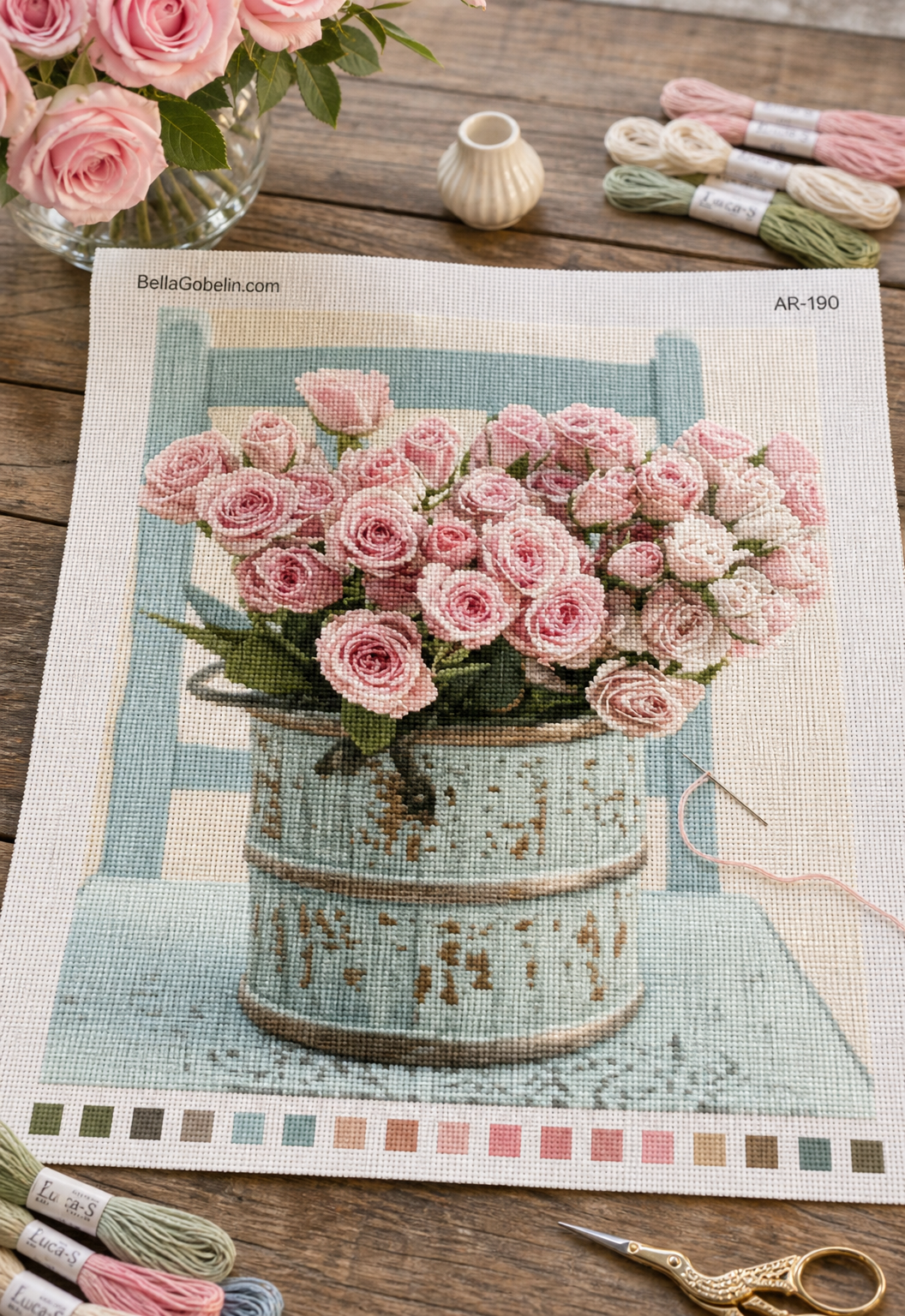 Buchet romantic de trandafiri
