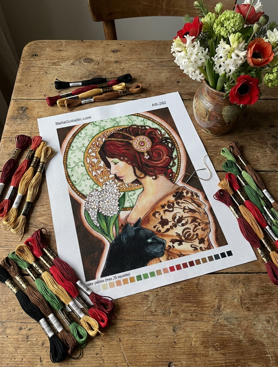 Imagine în stilul lui Alphonse Mucha – AR-292