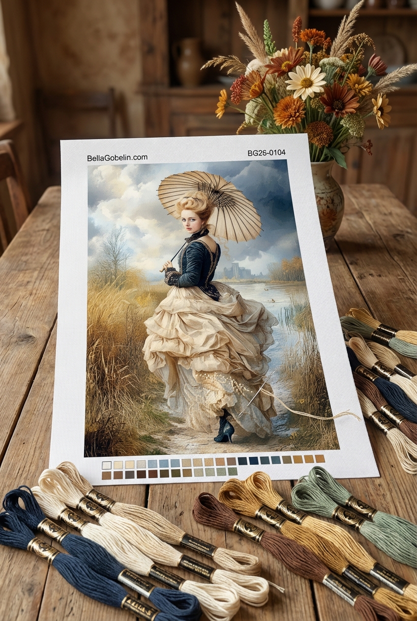 O女性 elegantă cu umbrelă