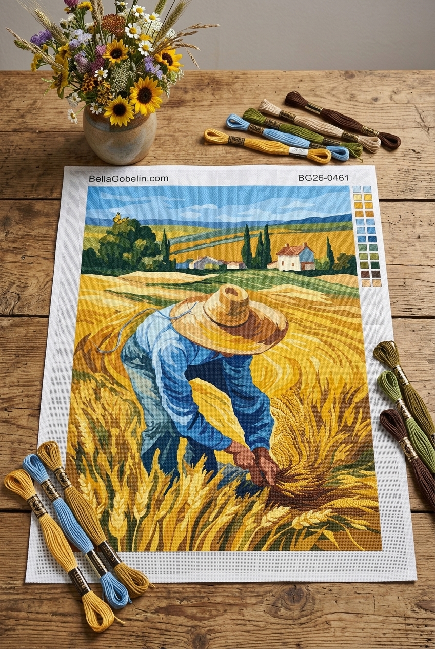 Secerători pe câmpul de grâu