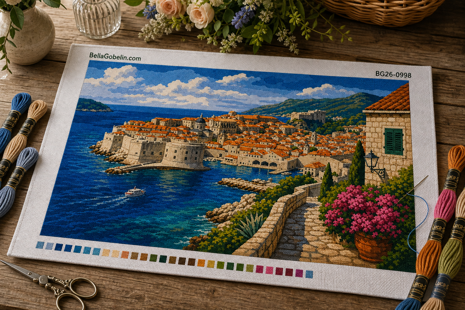 Panorama litorală a Dubrovnikului