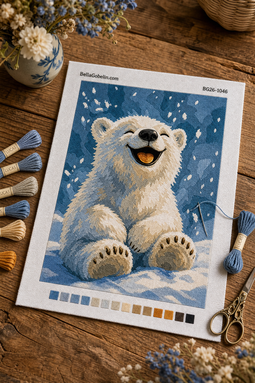 Urs polar zâmbitor