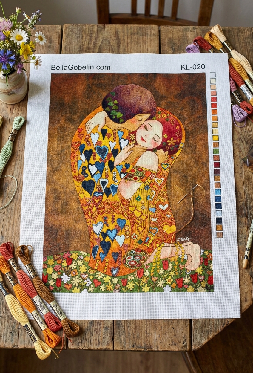 Replica Klimt în stil infantil