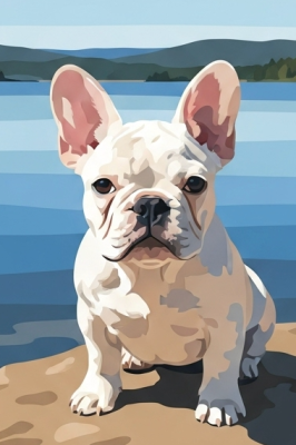 Portret de Bulldog Francez – 25-1000