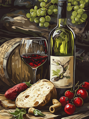 Natură moartă cu vin – 25-151