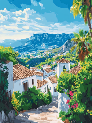 Seria de străzi cu flori mediteraneene – 25-179
