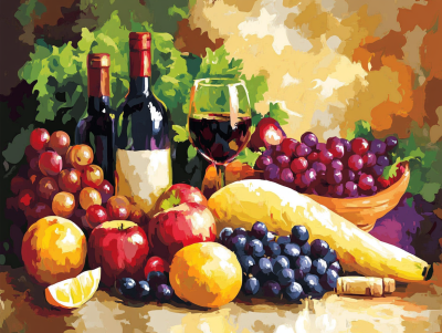 Vin și coș cu fructe – 25-248