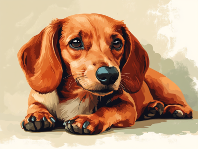 Câinele Dachshund Lady Dachshund