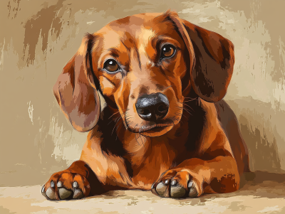 Câinele Dachshund Mama Dachshund