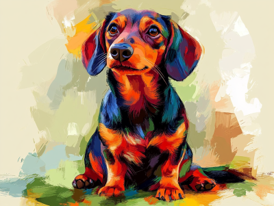 Portret de câine Dachshund, cățel Dachshund – 25-352