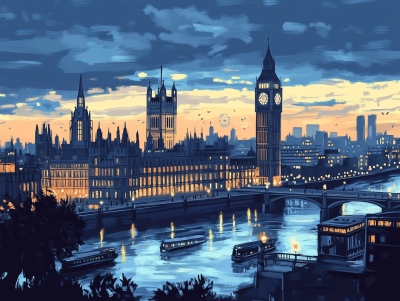 Apusul soarelui la Londra