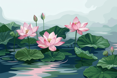 Floarea de lotus – 25-406