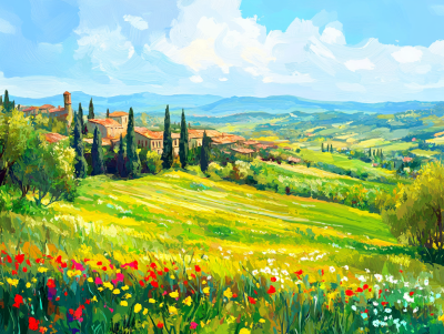 Primăvara în Toscana