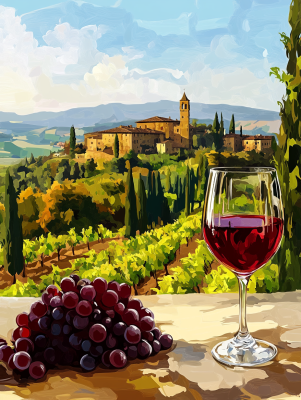 Toscana, Chianti, Vin