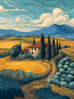 Tablou din Toscana