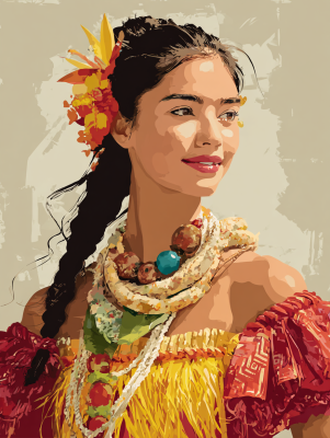 Fată hawaiană