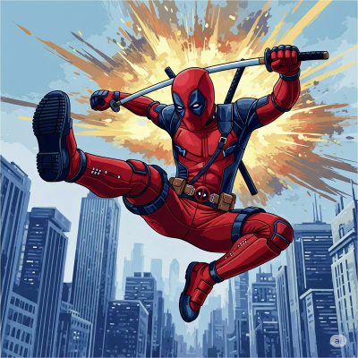Tablou cu Deadpool