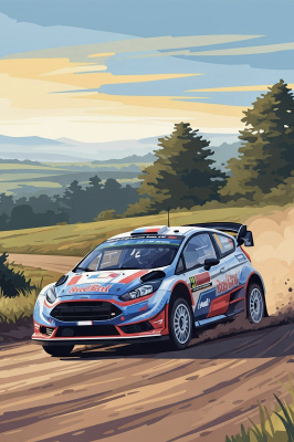 Mașină de rally Ford Fiesta